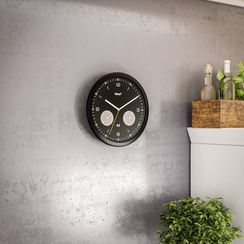 funk wanduhr mit hygrometer
