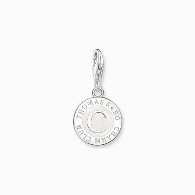 Member Charm weißer Charmista Coin Silber