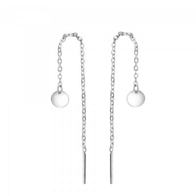 Durchziehohrringe 925/- Sterling Silber rhodiniert