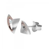 Ohrstecker 925/- Sterling Silber rotvergoldet 0,6 cm...