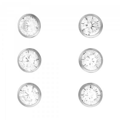 Ohrstecker 925/- Sterling Silber rhodiniert 1,2 cm Zirkonia | Uhrenvi,  13,00 € | Ohrstecker