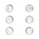 Ohrstecker 925/- Sterling Silber rhodiniert 1,2 cm Zirkonia