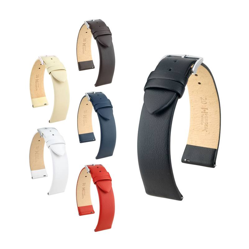 Hirsch Uhrenarmband 20mm – Hellblau, Aus Silikon, Für Eine Frische Sommeroptik
