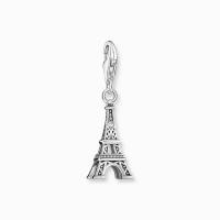 Charm-Anhänger Eiffelturm mit weißem Zirkonia...