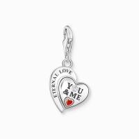 Charm-Anhänger YOU & Me Herz Silber