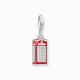 Charm-Anhänger rotes LONDON Telefonhäuschen Silber