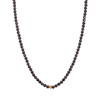 Obsidian Naturstein Perlen Halskette