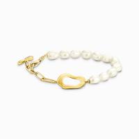 Perlenarmband Natural Beauty vergoldet
