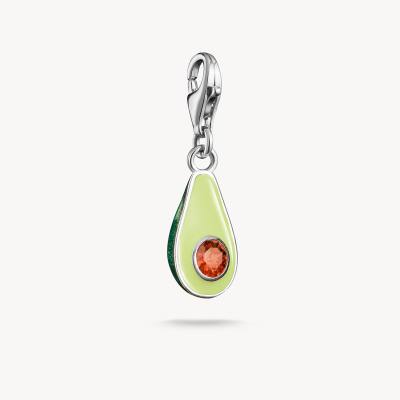 Charm-Anhänger Avocado Silber
