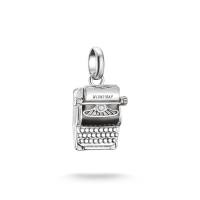 Charm-Anhänger Wednesday Schreibmaschine Emaille...