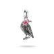 Charm-Anhänger Wednesday Krähe Zirkonia Connect Silber
