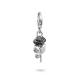 Charm-Anhänger True Romance Rose Emaille Original Silber
