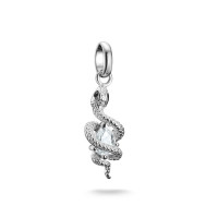 Charm-Anhänger Schlange mit Stein Connect Silber