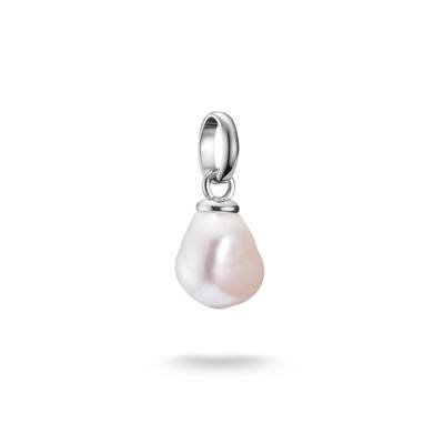 Charm-Anhänger Süßwasserzuchtperle Connect Silber