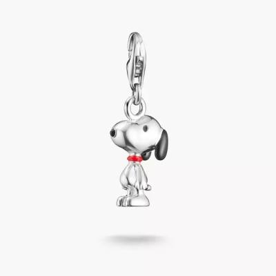 Charm-Anhänger Snoopy PEANUTS Original Silber