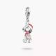 Charm-Anhänger Snoopy Santa Edition PEANUTS Original Silber
