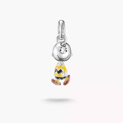 Charm-Anhänger Charlie Brown PEANUTS Connect Silber