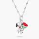 Kette Snoopy mit Rosen Anhänger PEANUTS Silber