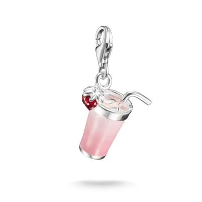 Charm-Anhänger Pink Matcha Original Silber