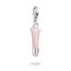 Charm-Anhänger Pink Lipgloss Original Silber