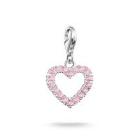 Charm-Anhänger Pink Heart Original Silber