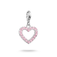 Charm-Anhänger Pink Heart Original Silber