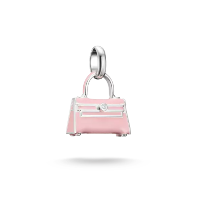 Charm-Anhänger Handtasche Connect Silber