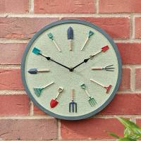 Outside-In Gartengeräte Wanduhr