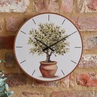 Outside-In Olivenbaum Wanduhr