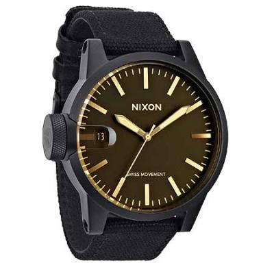 Nixon The Chronicle Matte Black/Orange Tint