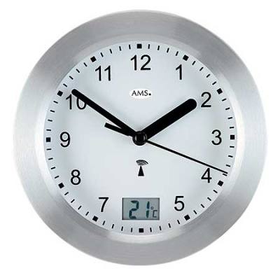 AMS 5960-Radio-Horloge murale-Bürouhr-Funkwanduhr-Pendule de Gare-montres NEUF 