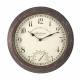 Outside-In Bickerton Wanduhr mit Thermometer
