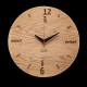 Huamet Holz-Wanduhr Alternate Eiche rund