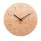 Huamet Holz-Wanduhr Duhrchblick Eiche Astig, rund