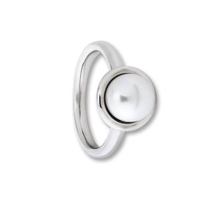Ring Süßwasser-Zuchtperle 925/- Silber rhodiniert