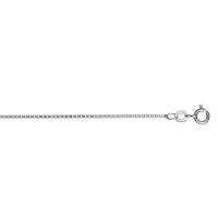 Kette Venezia vierkant 1,20 mm 925/- Silber weiß 36 cm