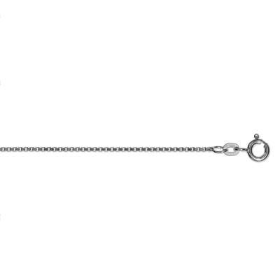 Kette Venezia vierkant 1,20 mm 925/- Silber rhodiniert 42 cm