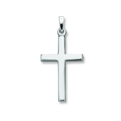 Anhänger Kreuz 925/- Silber rhodiniert