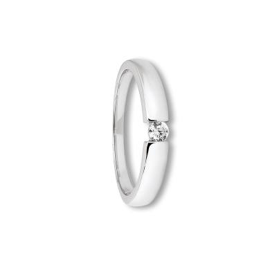 Ring Zirkonia 333/- Weißgold 56