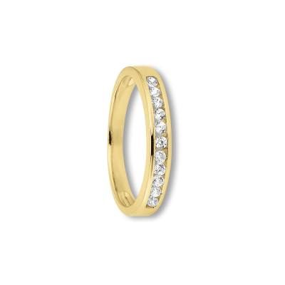 Ring Zirkonia 333/- Gelbgold 52