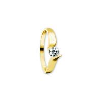 Ring Zirkonia 333/- Gelbgold 56 Edelstein 4,0 mm