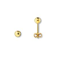 Ohrstecker Kugel O 4,0 mm 333/- Gelbgold