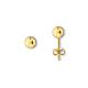 Ohrstecker Kugel O 5,0 mm 333/- Gelbgold