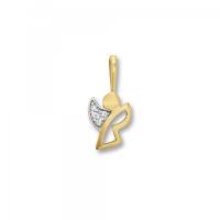 Anhänger Engel Zirkonia 333/- Gelbgold