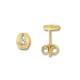 Ohrstecker Zirkonia Zirkonia 333/- Gelbgold matt