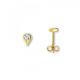 Ohrstecker Zirkonia 333/- Gelbgold