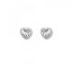 Ohrstecker Zirkonia 925/- Silber rhodiniert