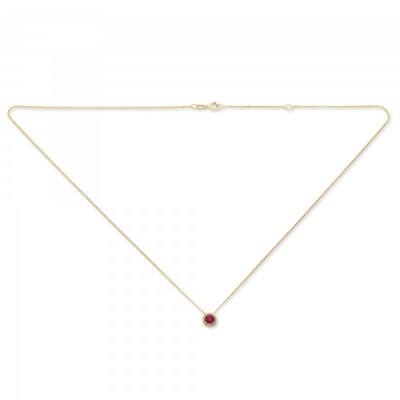 Collier Rubin 333/- Gelbgold