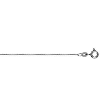 Kette Rundanker 1,1 mm 1,10 mm 925/- Silber rhodiniert 38 cm