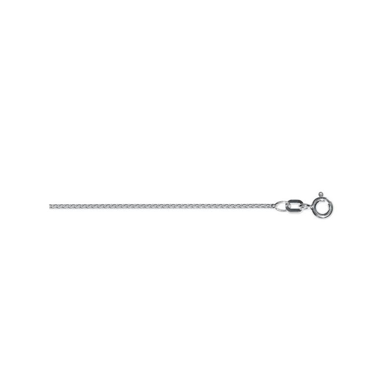 Damen Wende Collier Kette 45cm - 925 Silber Halsreif Rhodiniert